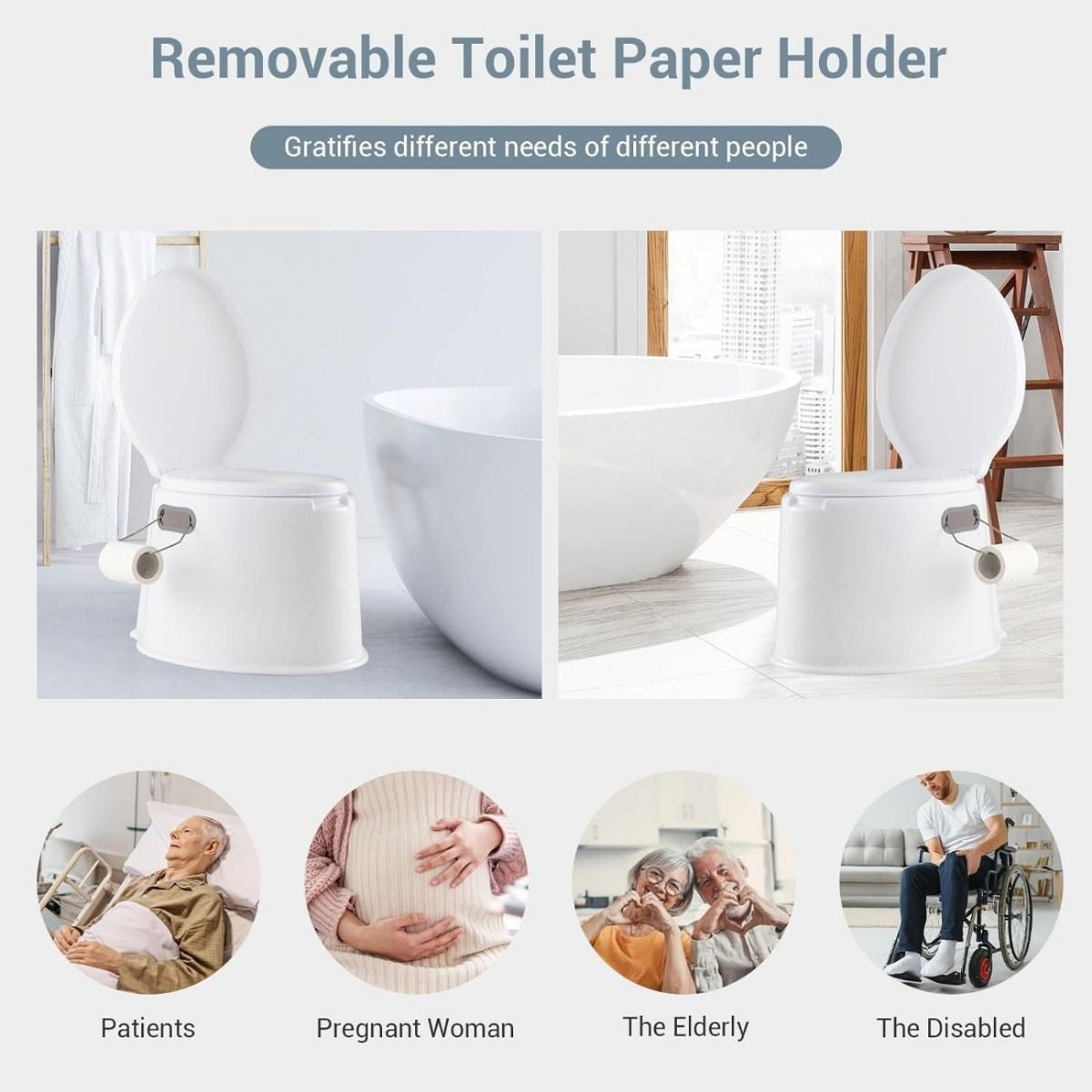 Coast Camping Toilet Draagbaar Reistoilet - Wit