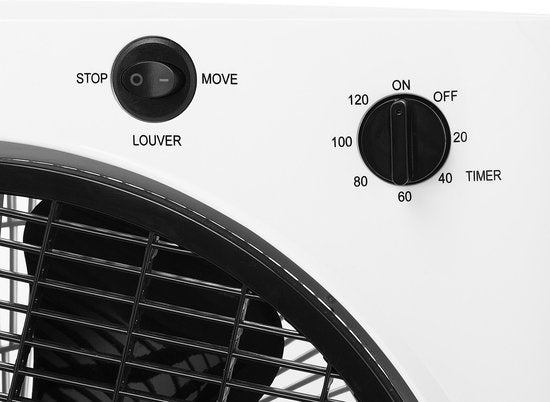 Boxventilator 3 Snelheden – 120 min Timer – Brede Luchtcirculatie – Compact & Stijlvol – Tristar VE‑5858
