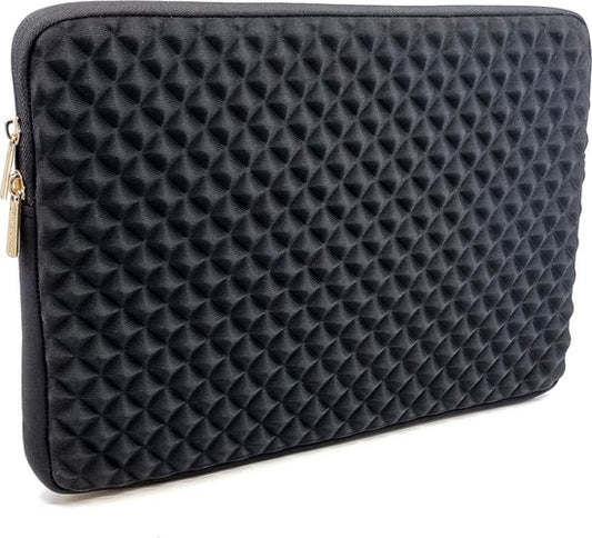Trendfield Macbook Air Hoes 13.3 - 13.6 Inch Laptop Hoes - Macbook Pro Sleeve - Laptophoes 13 Inch - Diamanten Case - Zwart
