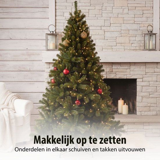 Triumph Tree Forrester - Kerstboom met Zachte PVC-Naalden - Kerstversiering met Kleurgecodeerde Takken - Kunstboom met Natuurlijke Gelaagdheid - H155 x Ø102 cm - Groen