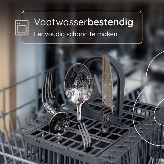 Deleca 6 Persoons Luxe RVS Bestekset Amor (36-delig) - Lepels, Messen, Vorken, Steakmessen & Gebaksvorkjes - Vaatwasserbestendig - Zilver Design Bestek - 18/0 Edelstaal
