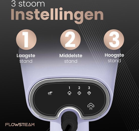 FLOWSTEAM® Luxe Kledingstomer - Handstomer - Stoomapparaat Kleding - Lavender Edition