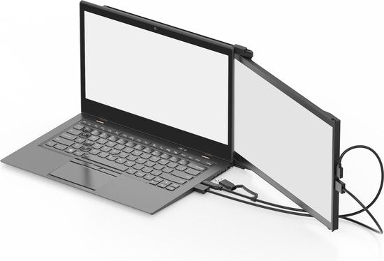 Mobile Pixels Duex Max DS - Portable Monitor - 14.1 inch Monitor - FHD - 60hz - Draagbaar Beeldscherm - Draagbare Monitor - Extra Laptopscherm