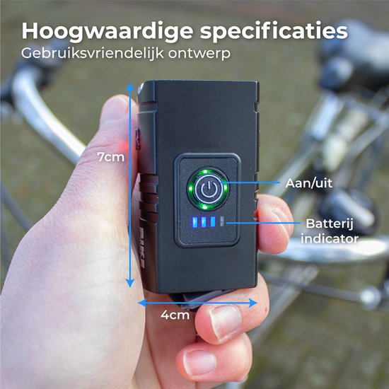Nuvance - Fietsverlichting 6 standen