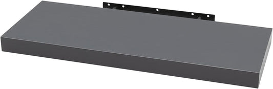 Woltu Zwevende Wandplank MDF Wandrek Donkergrijs - 80 x 22,9 x 3,8 cm