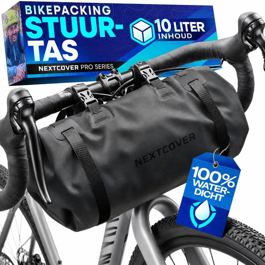 Nextcover Bikepacking Stuurtas - AquaShield - 10L - TPU - Zwart
