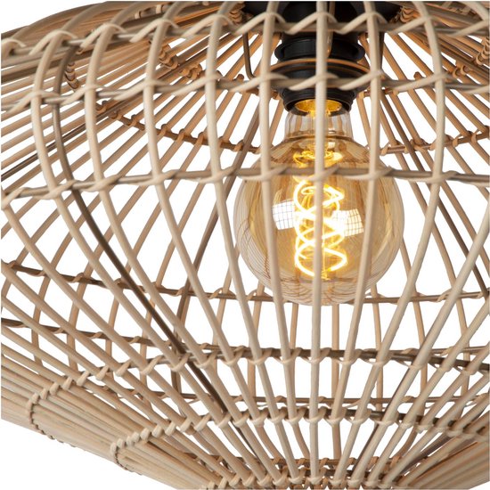 Lucide MAGALI - Plafonnière (Plafondlamp) - Ø 56 cm - 1xE27 - Naturel