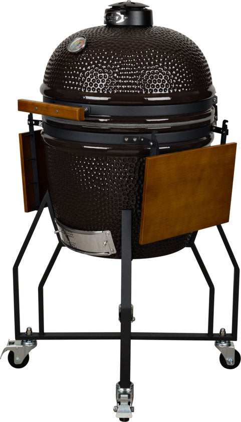 Grizzly Grills Large Lite - kamado - Ø47cm - zwart - incl kolenmand en regenhoes