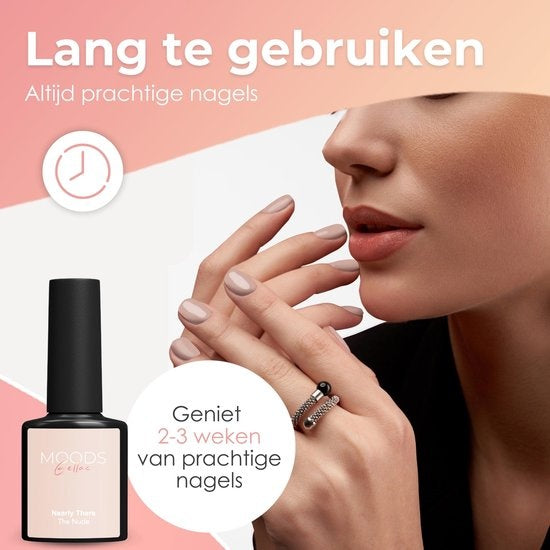 Moods Gellac 6-delige Set - Gellak - 8ML - Gel Nagellak - The Nude Edition - Gellac - Nagels - Gellak Starterspakket - Nude Kleuren