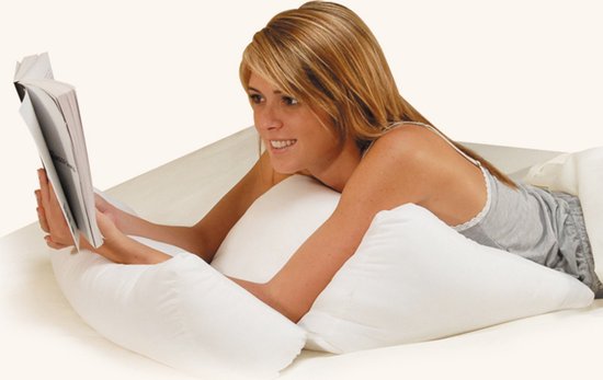 Dreamolino Flip Pillow - 10 in 1 Kussen - Relax - Slapen - rugsteun - buik- en zijslapers - beenkussen - leessteun - Zachte vulling