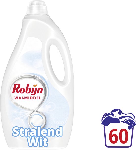 Robijn - Vloeibaar Wasmiddel - Stralend Wit - 60 wasbeurten