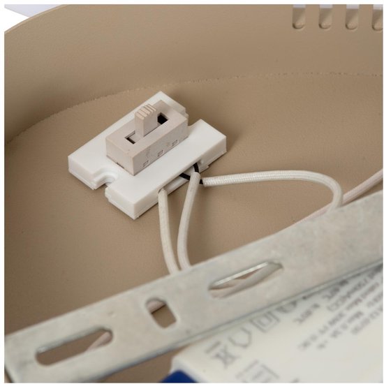 Lucide SAMLING - Plafonnière (Plafondlamp) - LED Dimbaar - CCT - 1x30W 2700K/4000K - Taupe