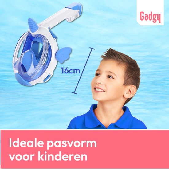 Gadgy Snorkelmasker voor kinderen - Snorkelset Unicorn - Full Face Duikmasker Kind - Duikbril met Snorkel - Snorkelen en duiken in 2024