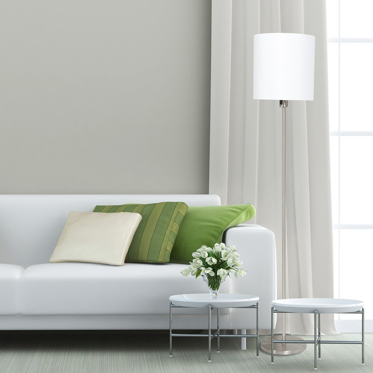 Vloerlamp Mexlite Noor - Staal