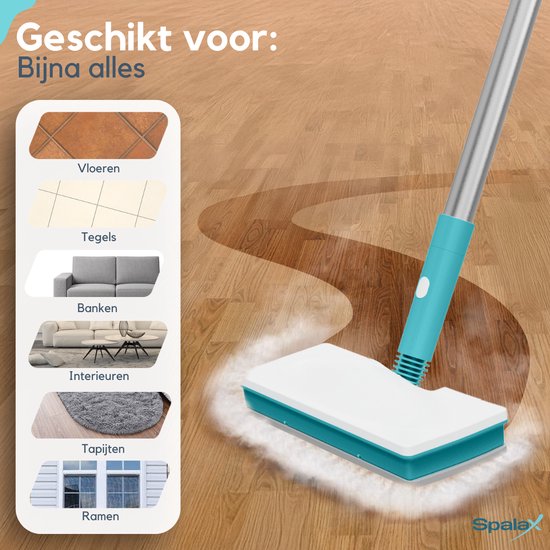 Spalax SteamPro Stoomreiniger & Handstomer - Tapijtreiniger / Vlekkenreiniger - Stoomreinigers - Stoomapparaat - Vloer, Bank, Tapijt