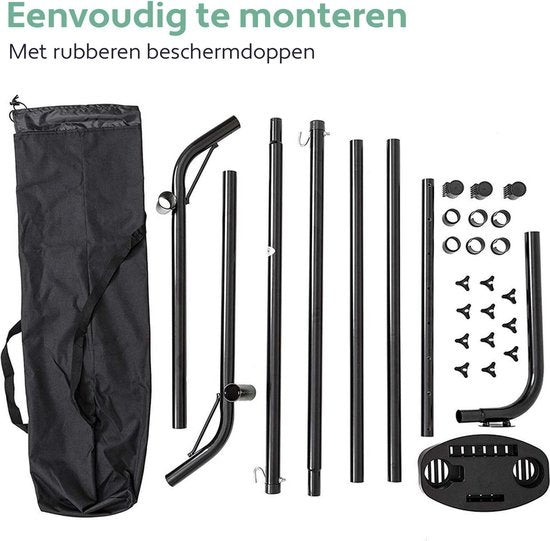 Hangmat Standaard 2 Persoons met Bekerhouder - Verstelbaar - Weerbestendig – tot 205 kg – Incl. Draagtas