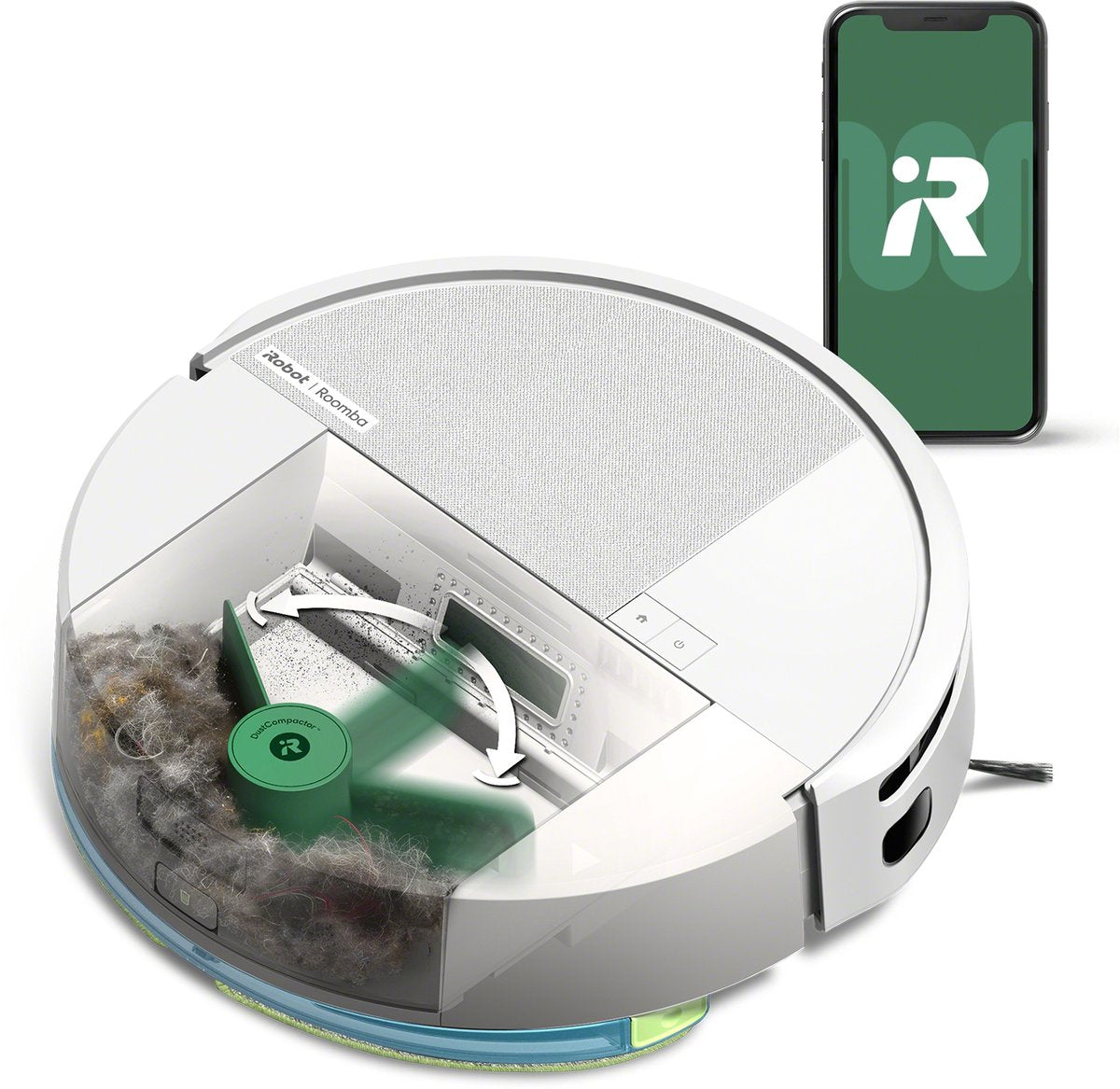 iRobot Roomba 205 DustCompactor Combo Robotstofzuiger met Dweilfunctie