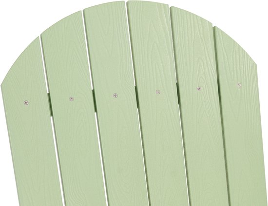 AXI Claire Adirondack Stoel Pastelgroen – Kunststof loungestoel met armleuningen – Opklapbaar - Hoge rugleuning - Tuinstoel - 84,5 x 77 x 95,5 cm - Duurzaam & weerbestendig