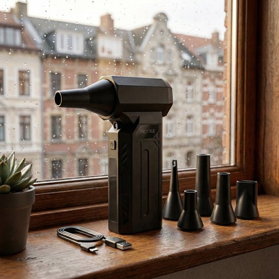 Air duster 110.000 RPM - 4 standen - Stofreiniger Draadloos - Perslucht computer - Turbo Fan Compressed Air - Luchtblazer op accu