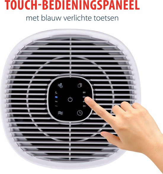 alpina Luchtreiniger met Ionisator - Air Purifier met HEPA H11 - CADR: 240 m³/h - Ruimtes tot 28 m²