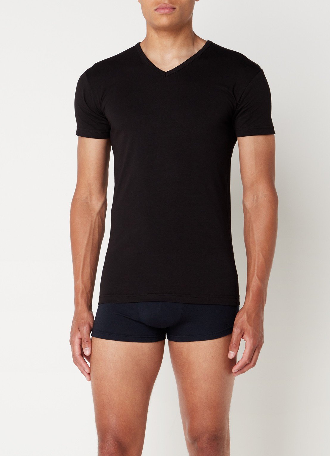Alan Red – 4x Ottawa T-Shirt – Body Fit & Zacht Stretchkatoen – Zwart – Maat L