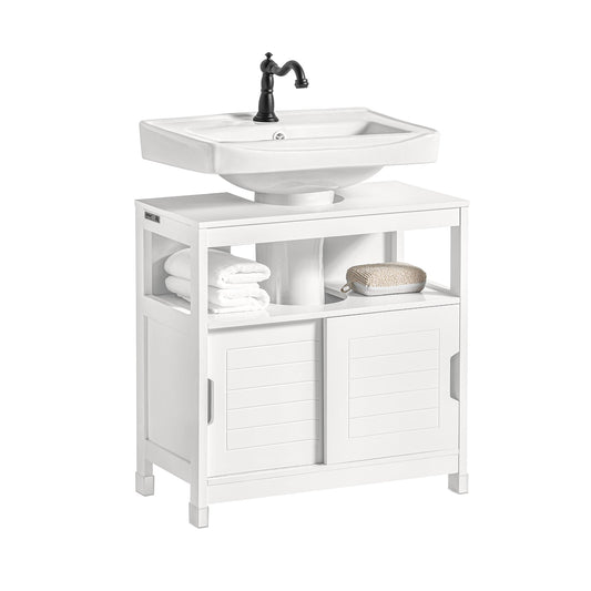 SoBuy Wastafel Kast FRG128-II-W - 60 x 30 x 61 cm - Wit