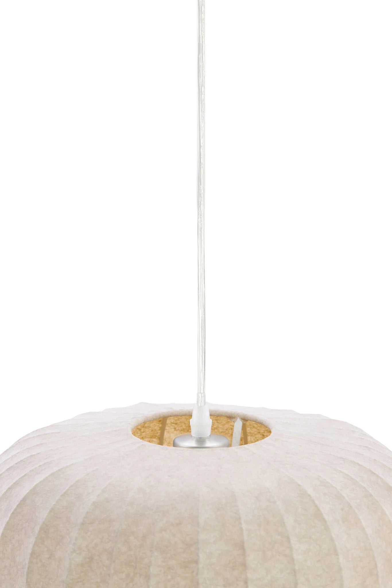 Light & Living Hanglamp Lexa – Ø 44 cm – Ronde Designlamp In Lichtbruin – Modern Sfeervol Licht Voor Eetkamer En Slaapkamer – Synthetisch Materiaal