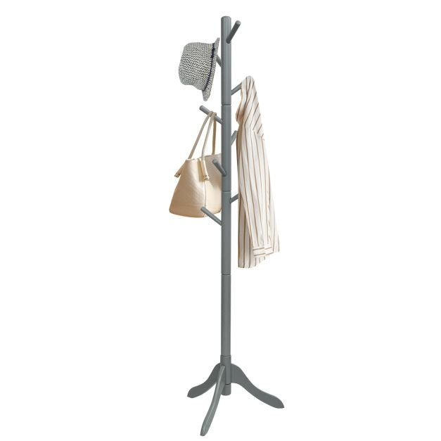 Coast Kapstok met 8 Haken - 175 cm - Verstelbare Hoogte - Grijs - 50 x 50 x 175 cm