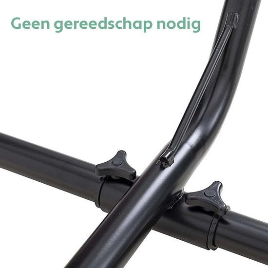 Hangmat Standaard 2 Persoons met Bekerhouder - Verstelbaar - Weerbestendig – tot 205 kg – Incl. Draagtas