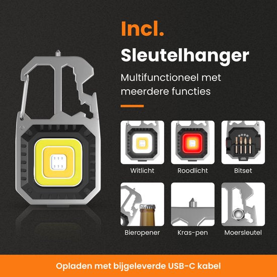 Veltrion Zaklamp LED Oplaadbaar - Gratis Accessoires - Militaire Zaklamp - 6000 Lumen - 26650 Batterij - 5 Standen - Powerbank Functie - Zaklamp op Batterijen - Noodpakket