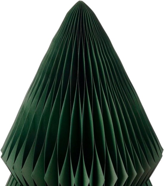 Mica Decorations Papieren Kerstboom - Opvouwbare Kunstkerstboom - H212 x Ø120 cm - Kerst Decoratie - FSC Mix - Groen
