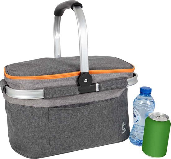 Bo-Camp - Koeltas - Koelmand - Grijs - Polyester - 20 Liter