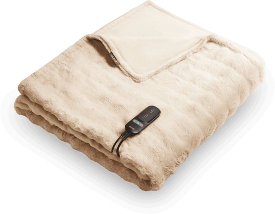 Duux Yentl Bubble Elektrisch Warmtedeken 200x200 cm - 9 standen - Beige