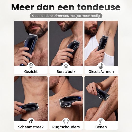 Tondeuse Mannen Hoofdhaar - Kappersset 20 Delig - Trimmer voor Hoofd & Baard - Haartrimmer Set met Kappersschaar