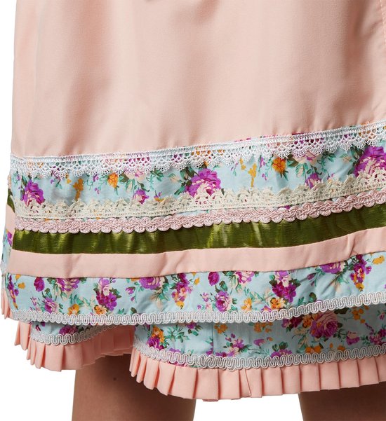 Dressforfun Midi-Dirndl Erding model 2 L - verkleedkleding kostuum halloween verkleden feestkleding carnavalskleding carnaval feestkledij partykleding - 304637
