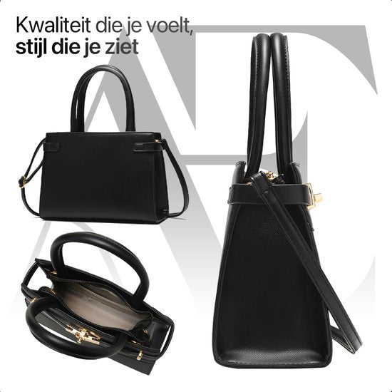 Aramae® - Handtas Dames - Crossbody Tas Dames - Schoudertas Dames - Cadeau voor Vrouwen - Zwart