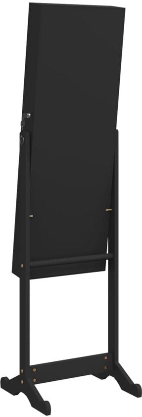 Coast 18 Led sieradenkast Holsbaar Design sieradenplank met volledig lichaamsniveau 35 × 31,5 x 145 cm zwart