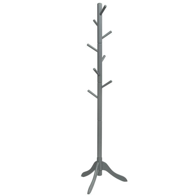 Coast Kapstok met 8 Haken - 175 cm - Verstelbare Hoogte - Grijs - 50 x 50 x 175 cm