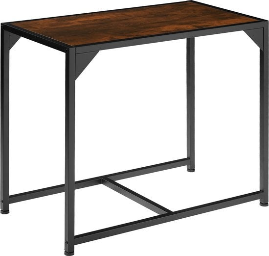 tectake® - Zitgroep Milton - Eetkamerset - Compact op te bergen - industrial dark - 404356