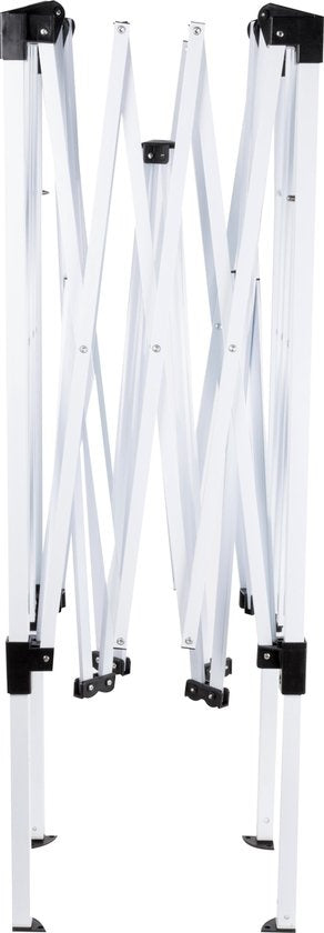 Handson Partytent - Paviljoen - EasyUp - 300 x 300 cm Grijs/Wit