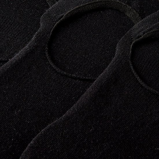 3-paar No Show lage sneaker sokken - Footies kousenvoetjes - 38 - Zwart