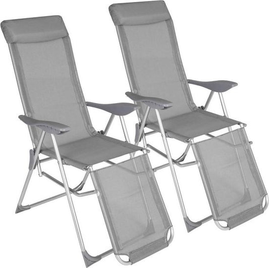 TecTake - Set van 2 klapstoelen tuinstoelen