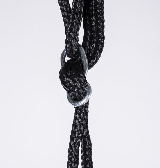 Nestschommel - 110cm - tot 150 KG - Zwart/Rood