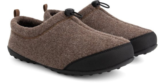 Travelin' Back2Home Heren - Pantoffels - Wol - Bruin - maat 45