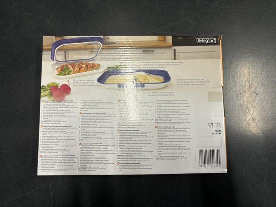 Livington Flex & Fresh Vershoudborden set van 2 - meer ruimte dankzij uitklapbaar deksel - vaatwasmachinebestendig - kliksluiting en afsluitring - stapelbaar - houdt voedsel lang vers