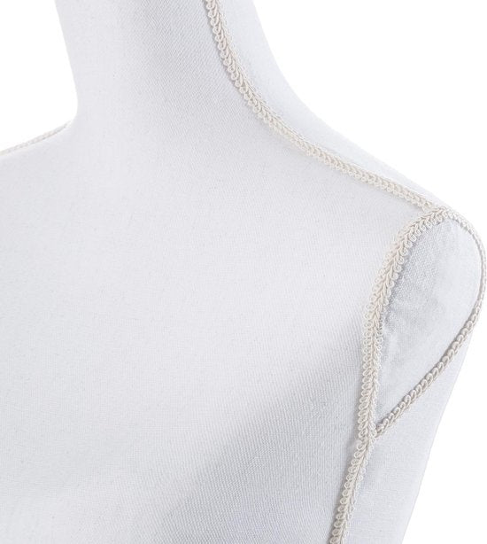tectake® - paspop - damesbuste torso - wit - hoogte verstelbaar - 402566