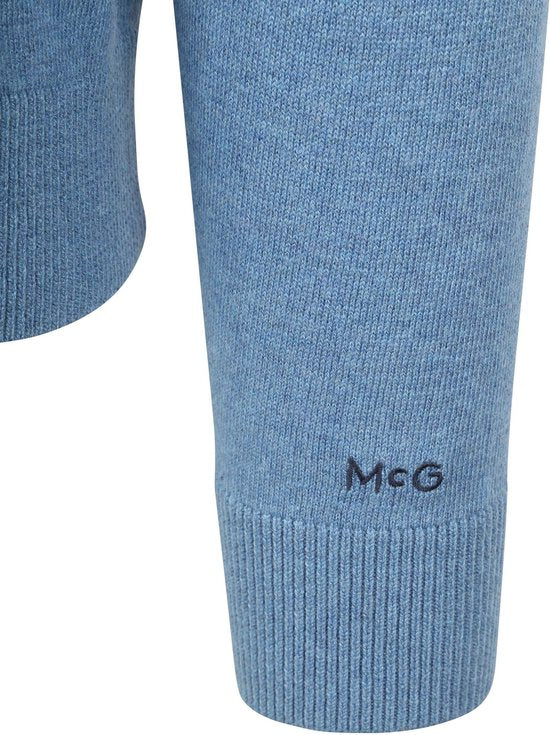 McGregor Trui Merino Blend Lichtblauw - Maat M - Heren - Pullovers
