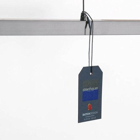 Hanglamp Bande 3994ST staal LED hanglamp met cable lift 114cm breed - Steinhauer, modern ontwerp, hoogte instelbaar, geïntegreerde LED verlichting, dimbaar licht
