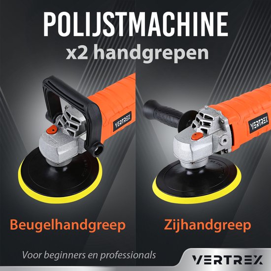 VERTREX Polijstmachine - Poetsmachine Auto - Polijstschijven - Poliermachine - Polijstmachines