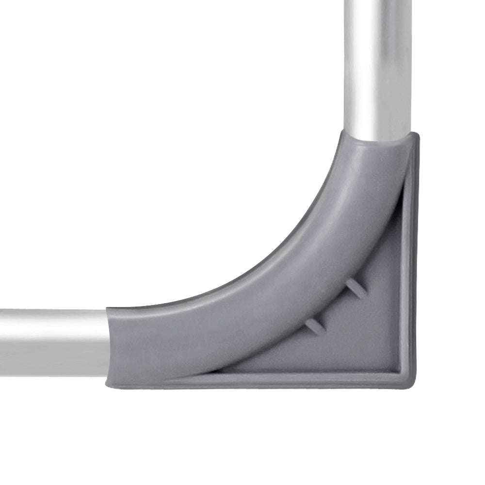 Casaria - Aluminium Tuinstoel 2 Stuks - 7-voudig Verstelbaar - Grijs